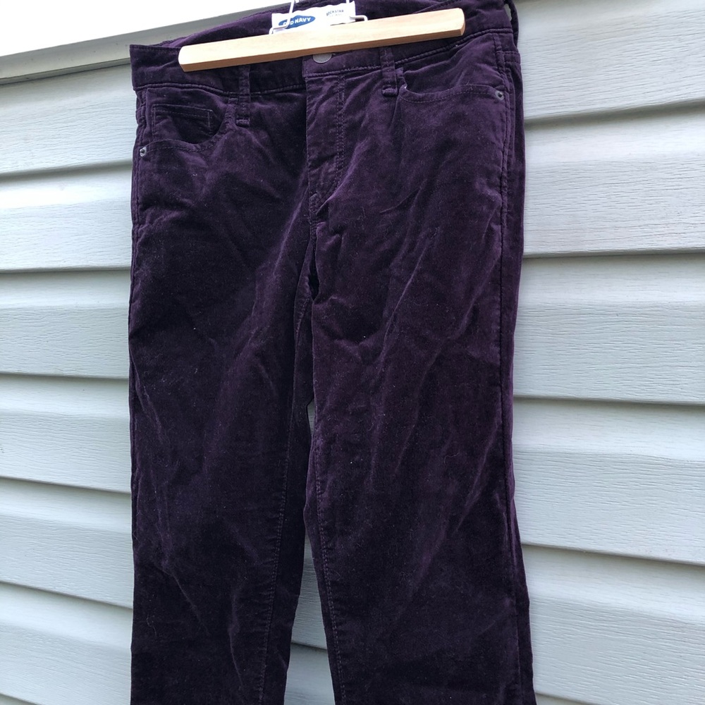 Old Navy Womens Velvet Jeans Skinny Rockstar Sz 0